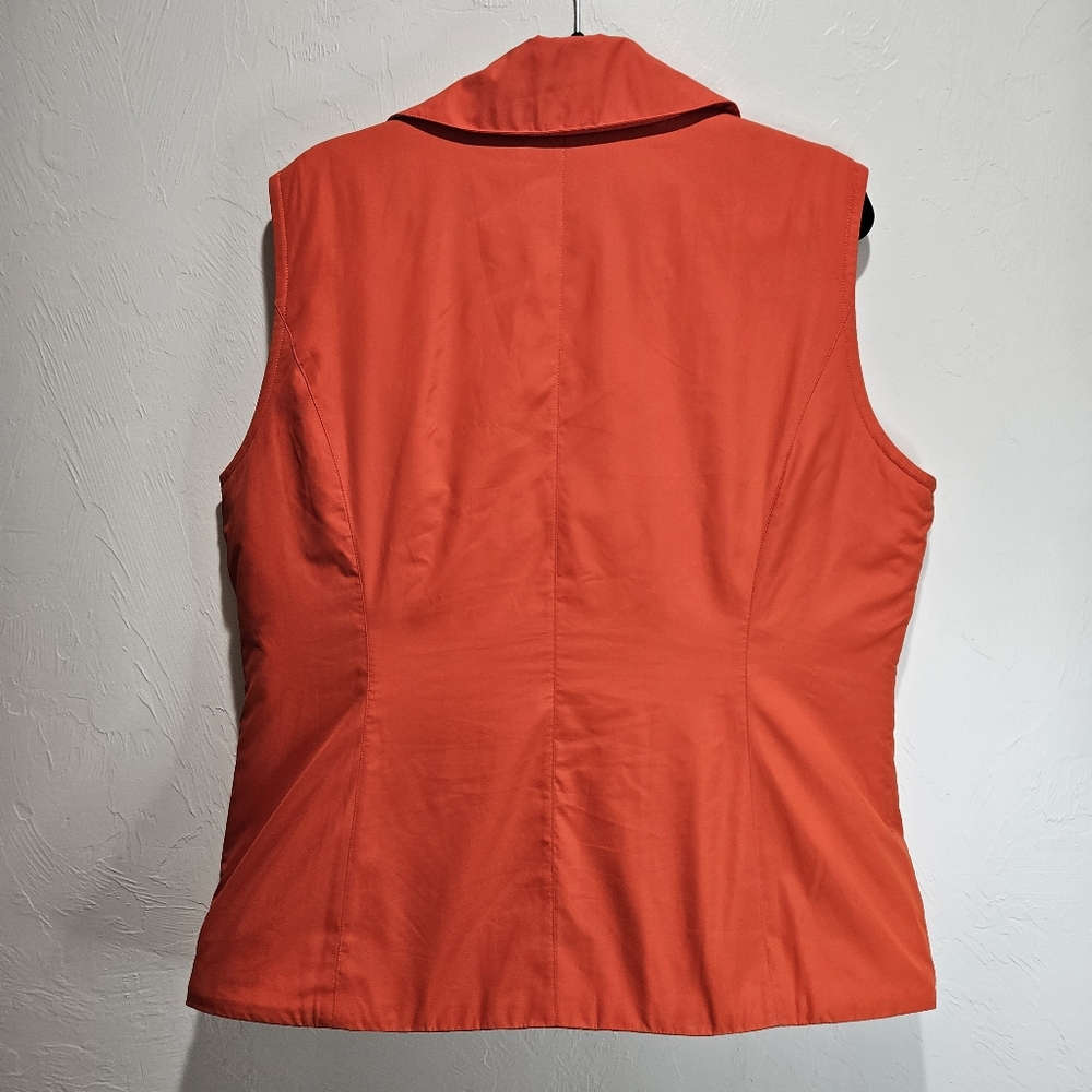 Cutter & Buck Orange Vest Sleeveless Jacket Full Zip-Up Women's XL Extra Large - Picture 8 of 14